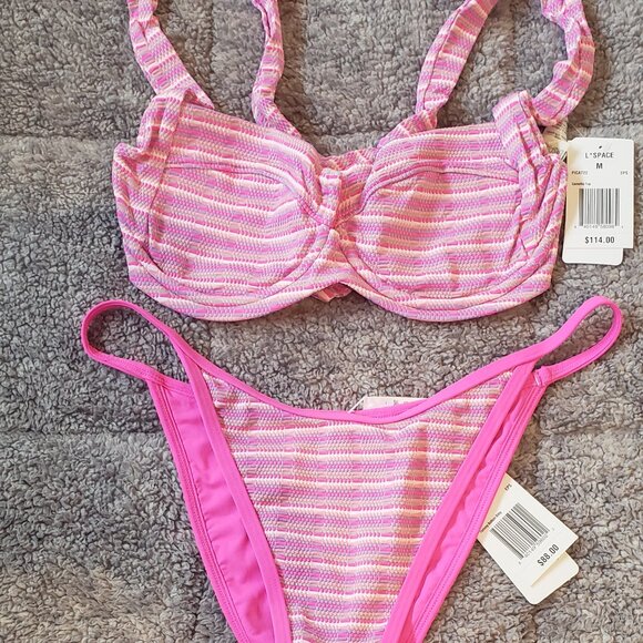 NWT l*space Bikini Set: Camellia Bikini Top Sz Med & Tommy Bitsy Bottom Sz XL - Picture 13 of 13